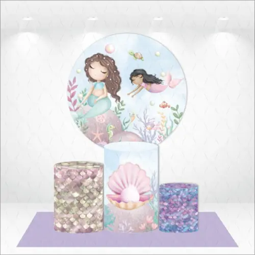 Painel Redondo + Kit de Capas de Cilindros Sereia
