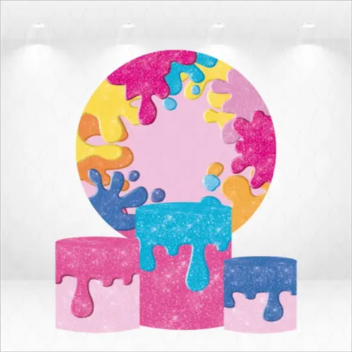 Painel Redondo + Kit de Capas de Cilindros Slime