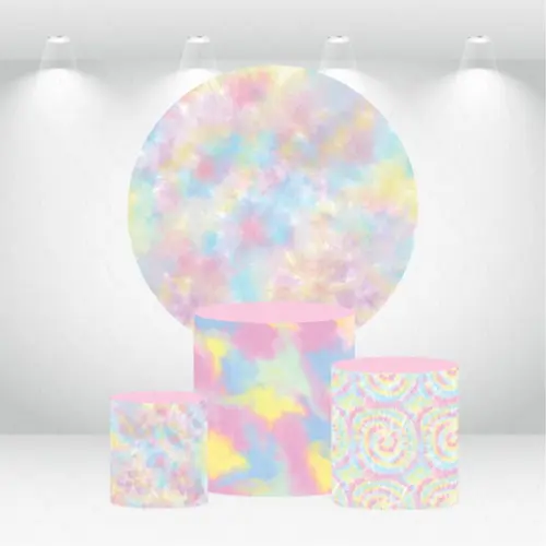 PAINEL REDONDO + KIT DE CAPAS DE CILINDROS TIEDYE