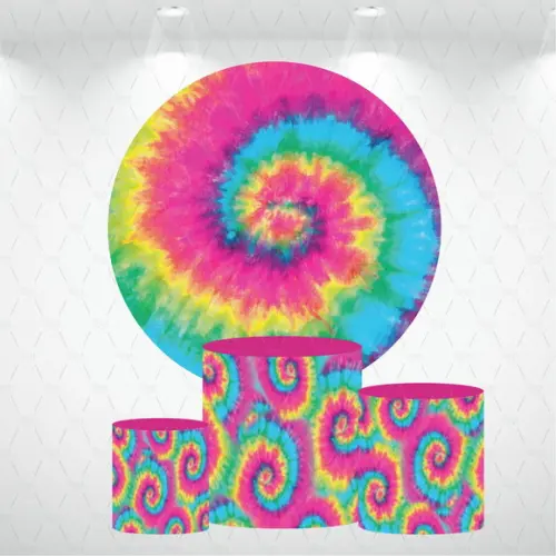 PAINEL REDONDO + KIT DE CAPAS DE CILINDROS TIEDYE