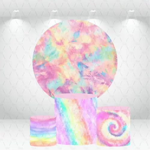 PAINEL REDONDO + KIT DE CAPAS DE CILINDROS TIEDYE