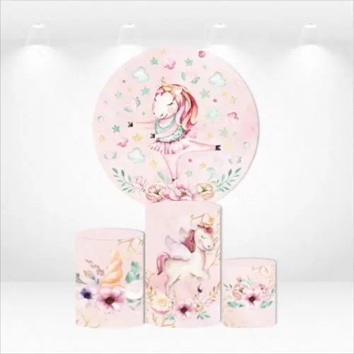 PAINEL REDONDO + KIT DE CAPAS DE CILINDROS UNICORNIO