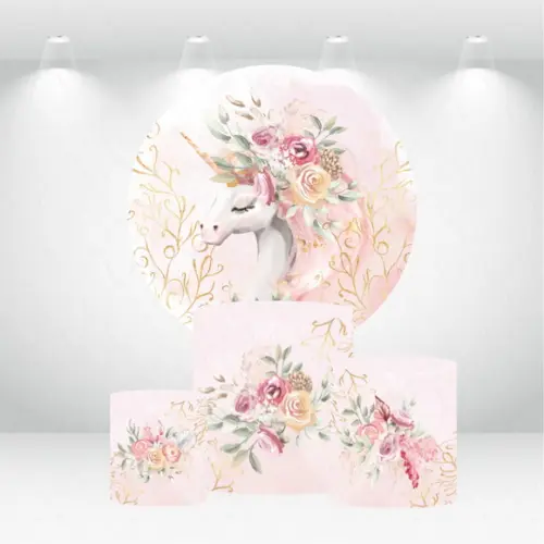 PAINEL REDONDO + KIT DE CAPAS DE CILINDROS UNICORNIO