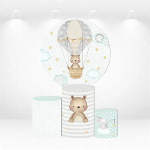 PAINEL REDONDO + KIT DE CAPAS DE CILINDROS URSO BALOEIRO