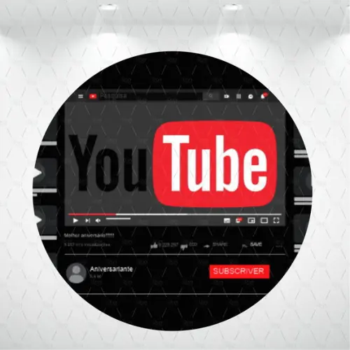 Painel Redondo + Kit De Capas De Cilindros Youtube