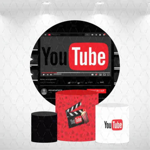 Painel Redondo + Kit De Capas De Cilindros Youtube