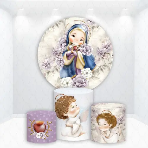 Painel Redondo + Kit de Cilindros Nossa Senhora das Dores
