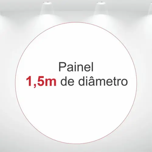 Painel Redondo 1,5m de Diâmetro em Tecido - Arte do Acervo