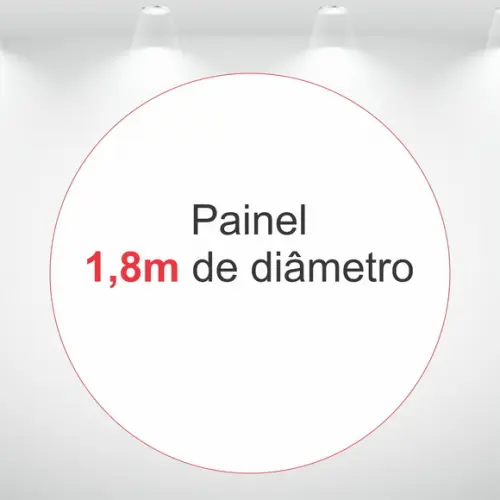 Painel Redondo 1,8m em Tecido