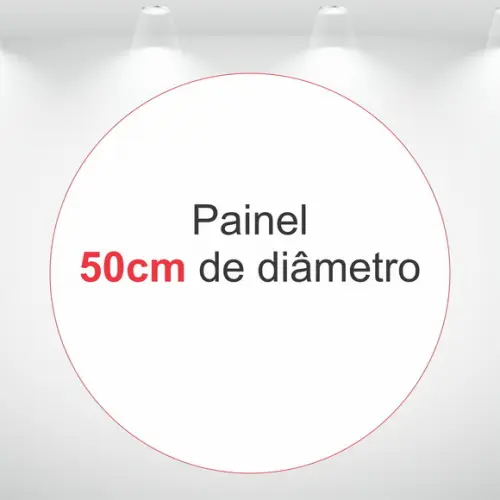 Painel Redondo 50cm de Diâmetro em Tecido