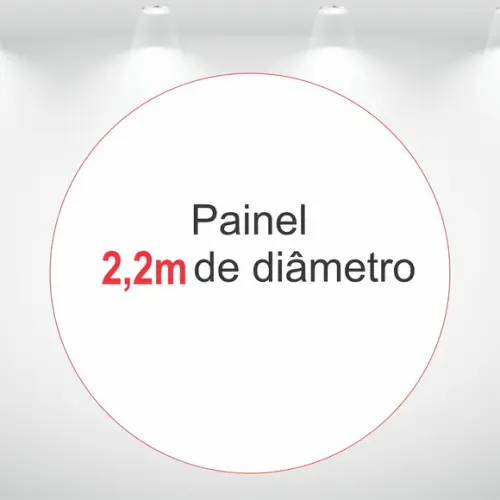 Painel Redondo 2,2m Personalizado