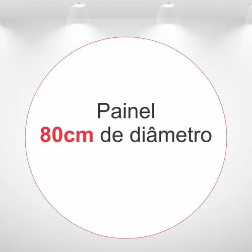 Painel Redondo 80cm de Diâmetro em Tecido
