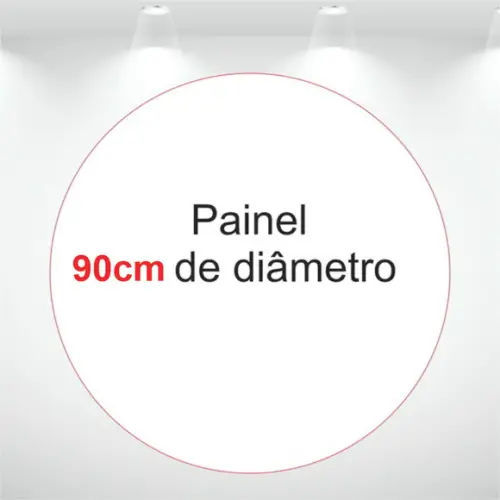 Painel Redondo 90 cm de Diâmetro - Personalizado