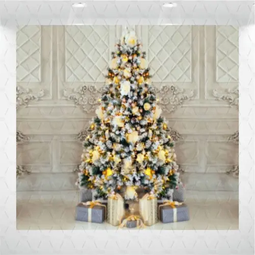 Painel Retangular Arvore De Natal 1,5m X 1,5m