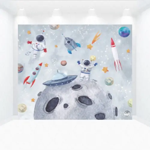 Painel Retangular Astronauta 1m X 1,5m