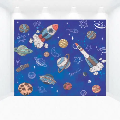 Painel Retangular Astronauta 1m X 1,5m