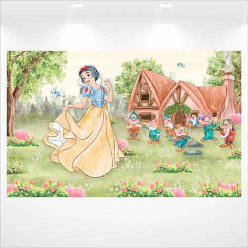 Painel Retangular Branca de Neve 4,5m x 2,8m