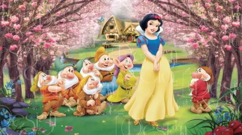 Painel Retangular Branca de Neve 5m x 2,8m