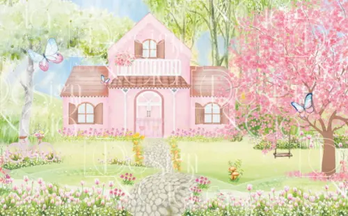 Painel Retangular Casinha de Boneca 4,5m x 2,8m