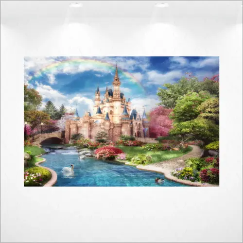 Painel Retangular Castelo Princesas 1,5m X 1m