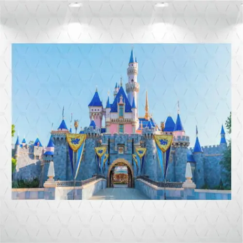 Painel Retangular Castelo Disney 1m x 1,5m