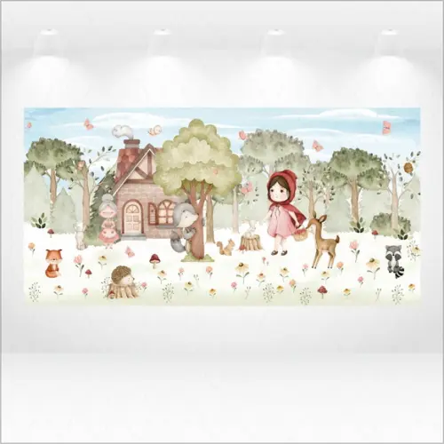 Painel Retangular Chapeuzinho 3m x 1,5m