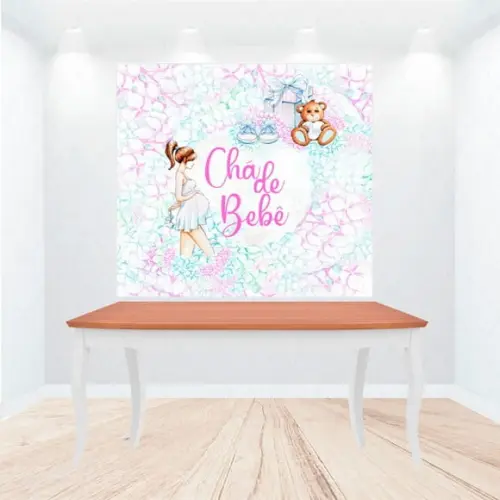 Painel Retangular Chá De Bebê 1m X 1,5m