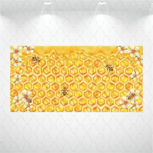 Painel Retangular Casulo De Abelha 2m X 1,5m