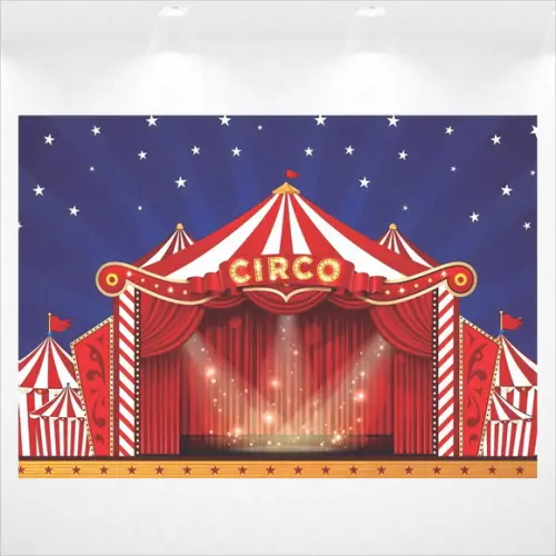 Painel Retangular Circo 4x2,8m