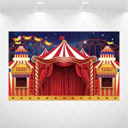 Painel Retangular Circo 1m X 1,5m
