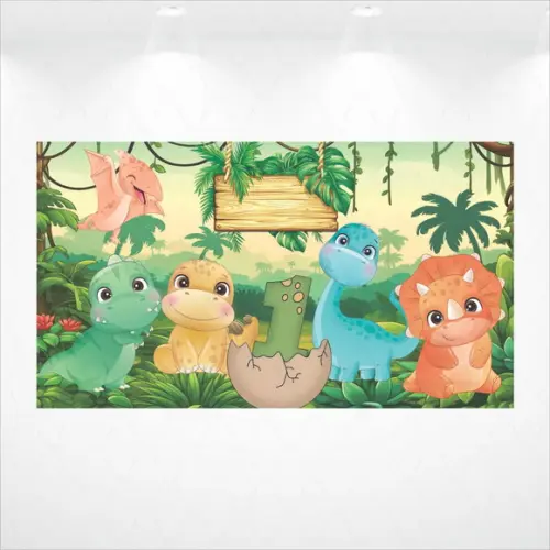 Painel Retangular Dinossauros 5m x 2,8m