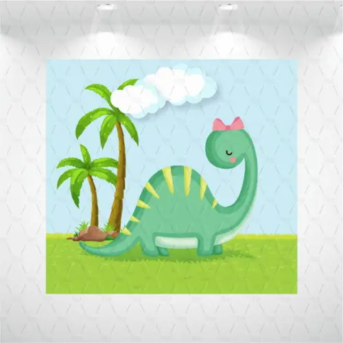 Painel Retangular Dinossauro 1,5m x 1,5m