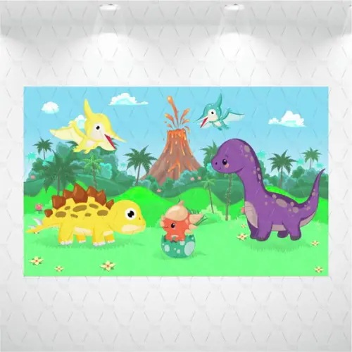 Painel Retangular Dinossauro 1m X 1,50m