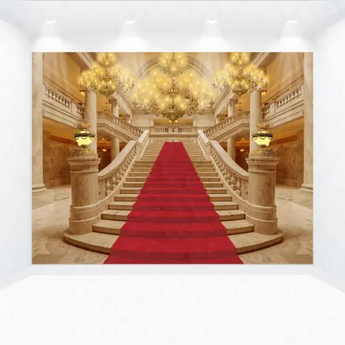 Painel Retangular Escadaria De Palácio 1,5m X 1,5m