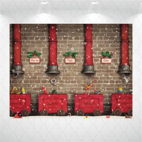 Painel Retangular Fábrica De Natal 1,5m X 1,5m