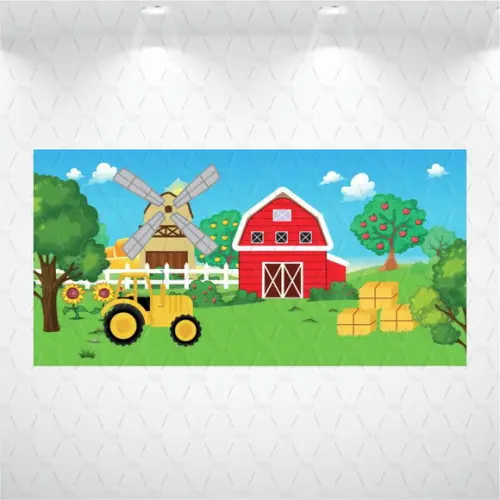 Painel Retangular Fazendinha 2m x 1,5m