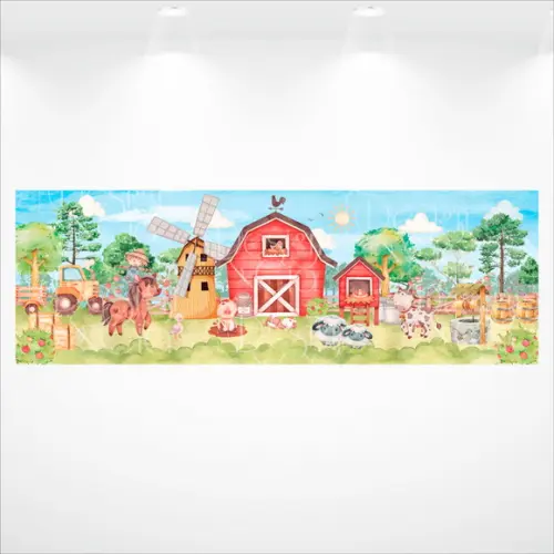 Painel Retangular Fazendinha 9m x 3m