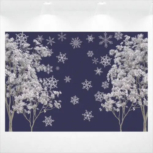 Painel Retangular Floresta Frozen 4x2,8m