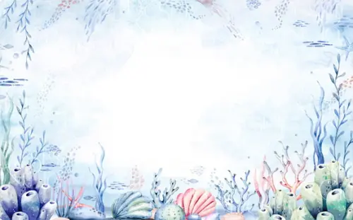 Painel Retangular Fundo do Mar 4,5m x 2,8m