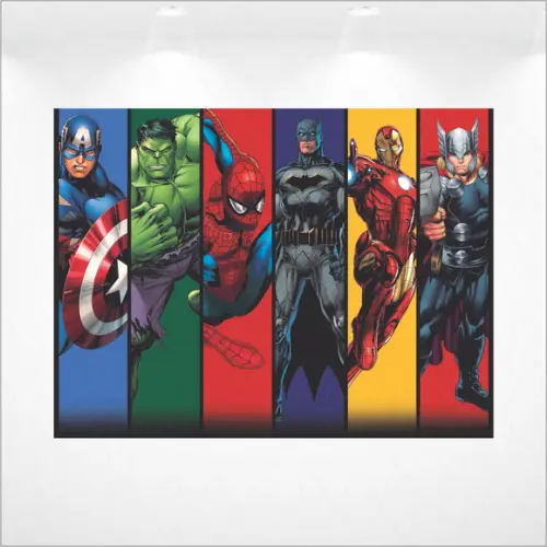 Painel Retangular Heróis 2m x 1,5m