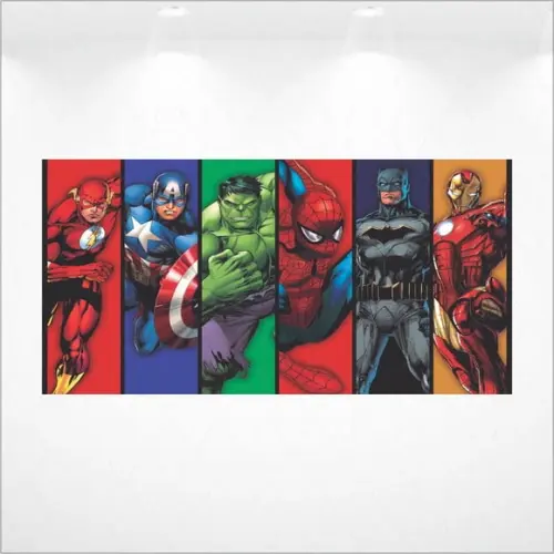 Painel Retangular Heróis 3m x 1,5m