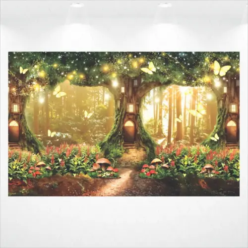 Painel Retangular Jardim das Fadas 4m x 2,5m