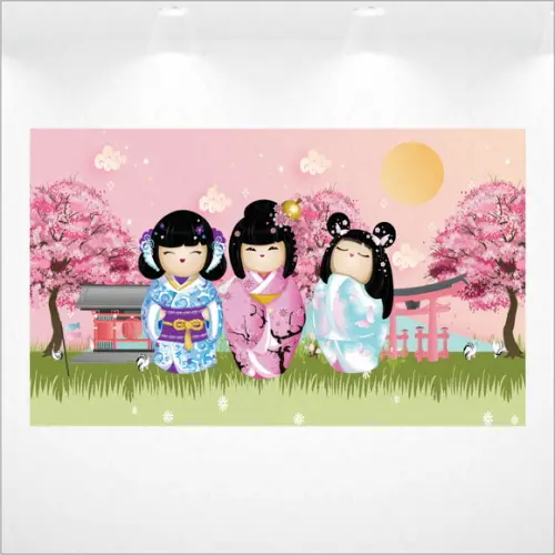 Painel Retangular Kokeshi 2,5m x 1,5m