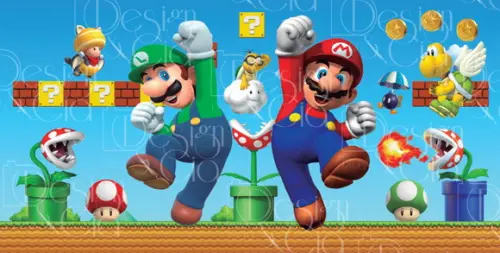 Painel Retangular Mario Bros 6m x 3m