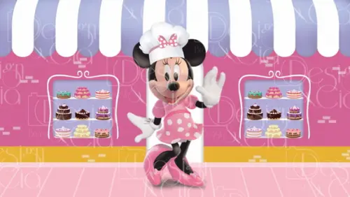 Painel Retangular Minnie Confeiteira 5,3m x 3m