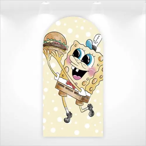 Painel Retangular ou Romano Vestfácil Bob Esponja - 1mx2m