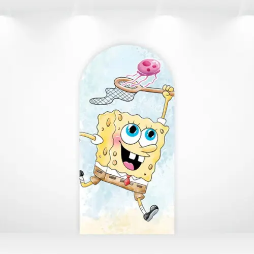 Painel Retangular ou Romano Vestfácil Bob Esponja - 1mx2m