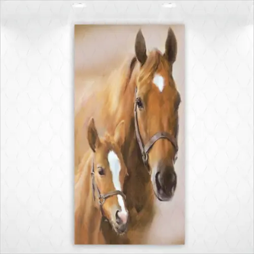 Painel Retangular ou Romano Vestfácil Cavalo Country - 1mx2m