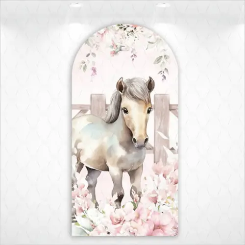 Painel Retangular ou Romano Vestfácil Cavalo Country - 1mx2m