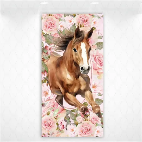 Painel Retangular ou Romano Vestfácil Cavalo Country - 1mx2m